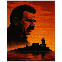 Abdullah Öcalan prison island silhouette rejected jigsaw puzzle