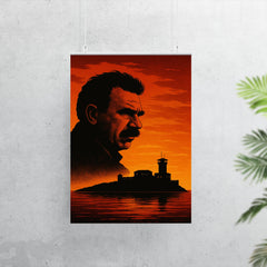 Abdullah Öcalan prison island silhouette rejected poster 7