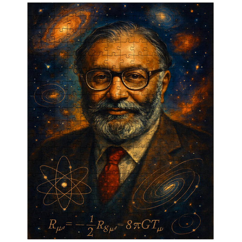Abdus Salam cosmic physics portrait jigsaw puzzle