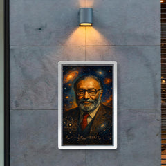 Abdus Salam cosmic physics portrait poster 2