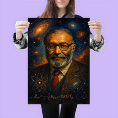 Abdus Salam cosmic physics portrait poster 3