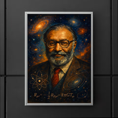 Abdus Salam cosmic physics portrait poster 5