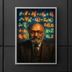 Abdus Salam under luminous electroweak equations poster 5