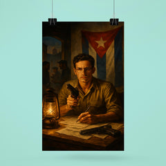 Abel Santamaria clandestine Havana safehouse scene poster 6