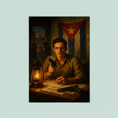 Abel Santamaria clandestine Havana safehouse scene poster 8