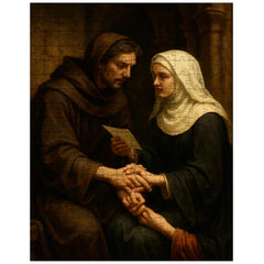 Abelard and Héloïse forbidden letters scene jigsaw puzzle