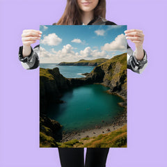 Abereiddy Blue Lagoon Wales poster 3