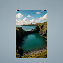 Abereiddy Blue Lagoon Wales poster 9
