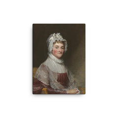 Abigail Adams canvas print on a plain backdrop in size 12"x16".