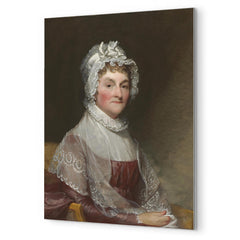 Abigail Adams metal print mockup