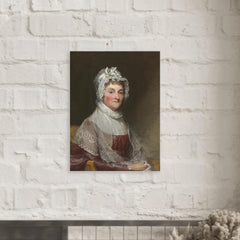Abigail Adams metal print mockup