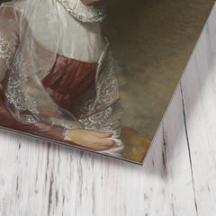 Abigail Adams metal print mockup