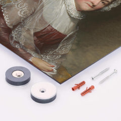 Abigail Adams metal print mockup