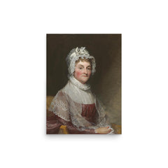 Abigail Adams poster on a plain backdrop in size 12"x16".