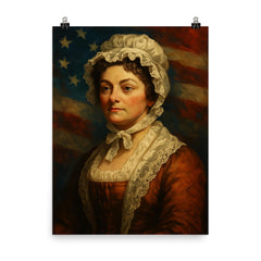 Abigail Adams poster on a plain backdrop in size 8"x10".