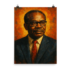 Abioseh Nicol poster on a plain backdrop in size 8"x10".