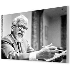 Abraham Joshua Heschel metal print mockup