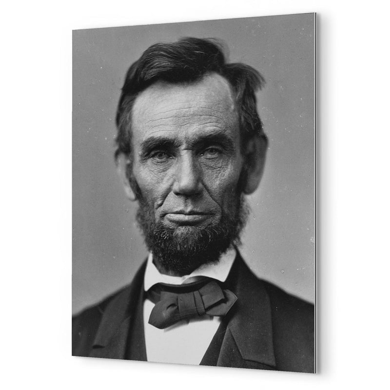 Abraham Lincoln metal print mockup