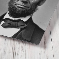 Abraham Lincoln metal print mockup
