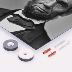 Abraham Lincoln metal print mockup