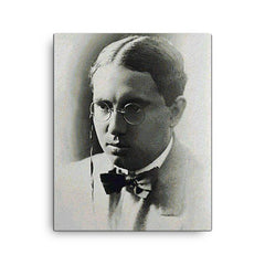 Abraham Valdelomar canvas print on a plain backdrop in size 16"x20".