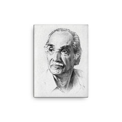 Achyut Kanvinde canvas print on a plain backdrop in size 12"x16".