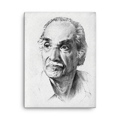 Achyut Kanvinde canvas print on a plain backdrop in size 18"x24".