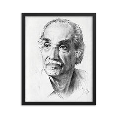 Achyut Kanvinde framed print on a plain backdrop in size 16"x20".
