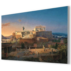 Acropolis by Leo von Klenze metal print mockup