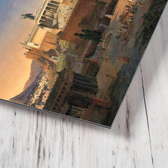 Acropolis by Leo von Klenze metal print mockup
