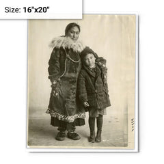 Ada Blackjack metal print on a plain backdrop in size 16"x20".