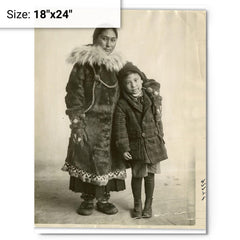 Ada Blackjack metal print on a plain backdrop in size 18"x24".