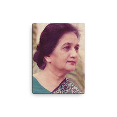 Ada Jafri canvas print on a plain backdrop in size 12"x16".