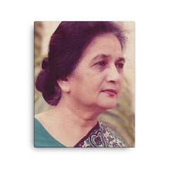 Ada Jafri canvas print on a plain backdrop in size 16"x20".