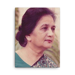 Ada Jafri canvas print on a plain backdrop in size 18"x24".
