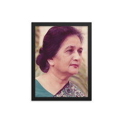 Ada Jafri framed print on a plain backdrop in size 12"x16".