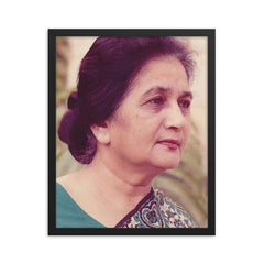 Ada Jafri framed print on a plain backdrop in size 16"x20".