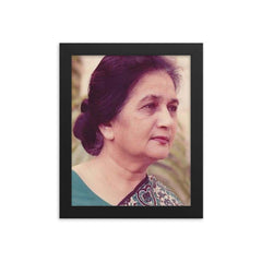 Ada Jafri framed print on a plain backdrop in size 8"x10".