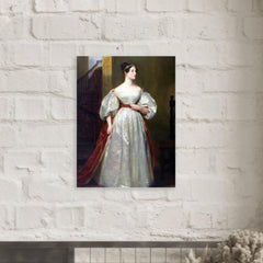 Ada Lovelace by Margaret Sarah Carpenter metal print mockup