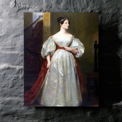 Ada Lovelace by Margaret Sarah Carpenter metal print mockup
