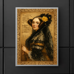 Ada Lovelace engine diagrams and lace poster 5