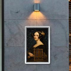 Ada Lovelace mechanical engine and constellation overlays poster 2