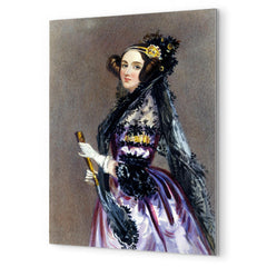 Ada Lovelace metal print mockup
