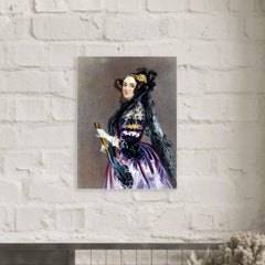 Ada Lovelace metal print mockup