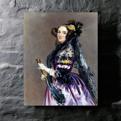 Ada Lovelace metal print mockup