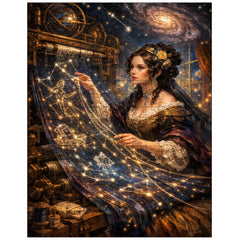 Ada Lovelace weaving algorithmic constellations jigsaw puzzle