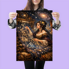Ada Lovelace weaving algorithmic constellations poster 3