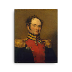 Adam Otto von Bistram canvas print on a plain backdrop in size 16"x20".