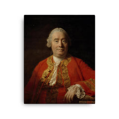 Adam Smith canvas print on a plain backdrop in size 16"x20".