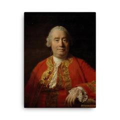 Adam Smith canvas print on a plain backdrop in size 18"x24".